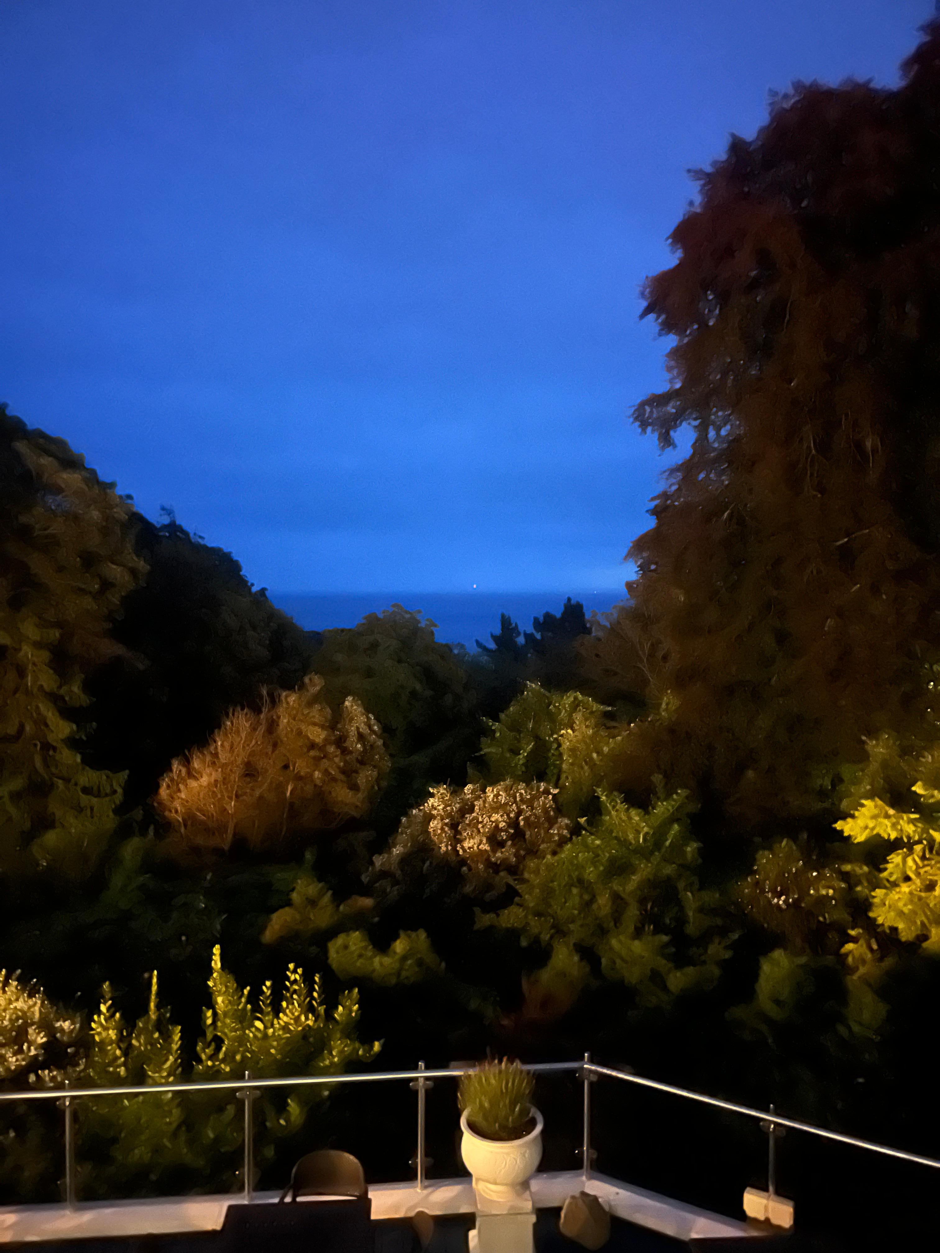 Night view from the terrace bar