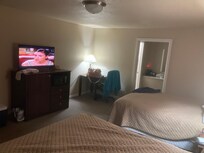 Nice space, TV and Desk.