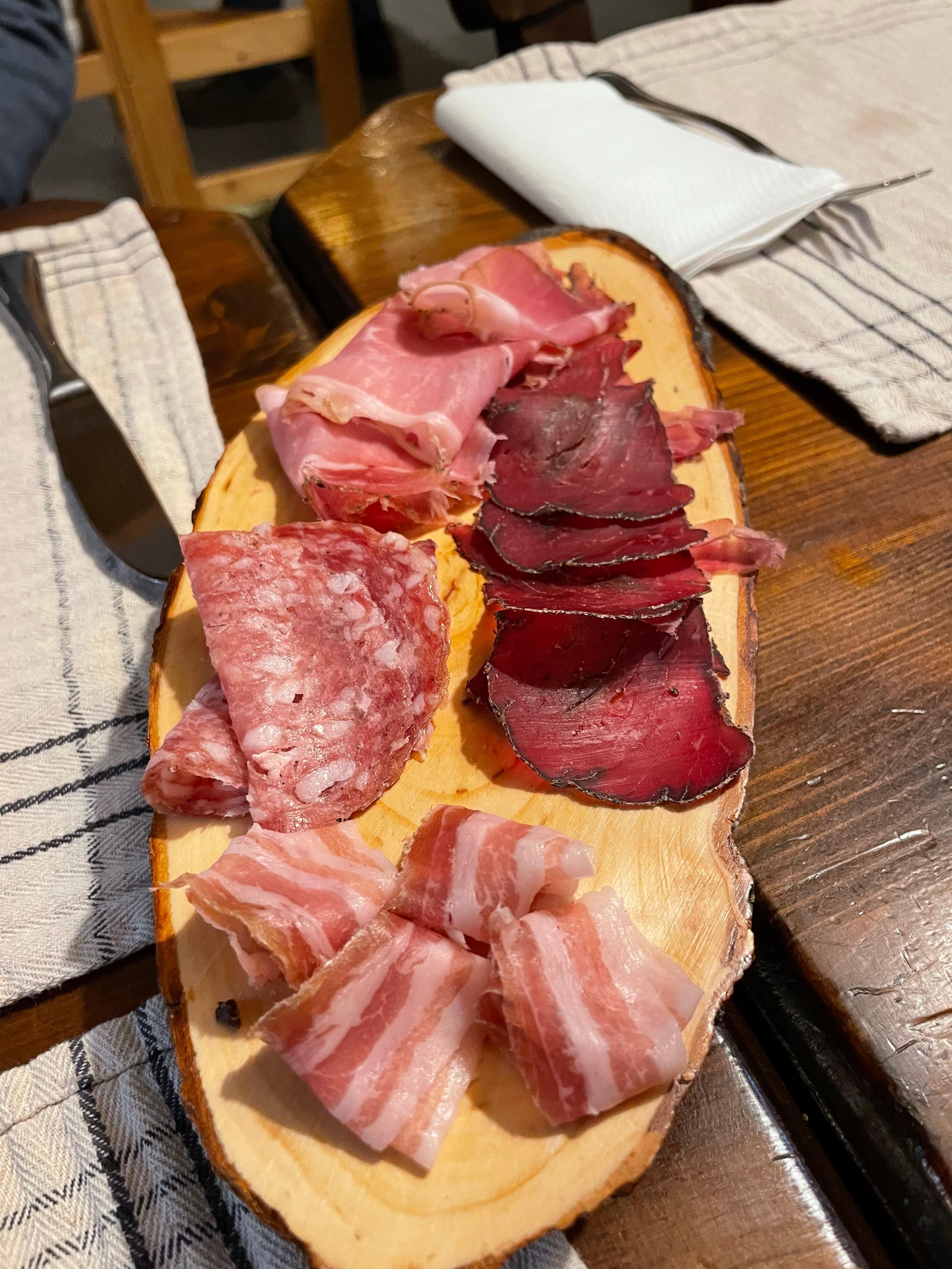 Charcuterie from first meal