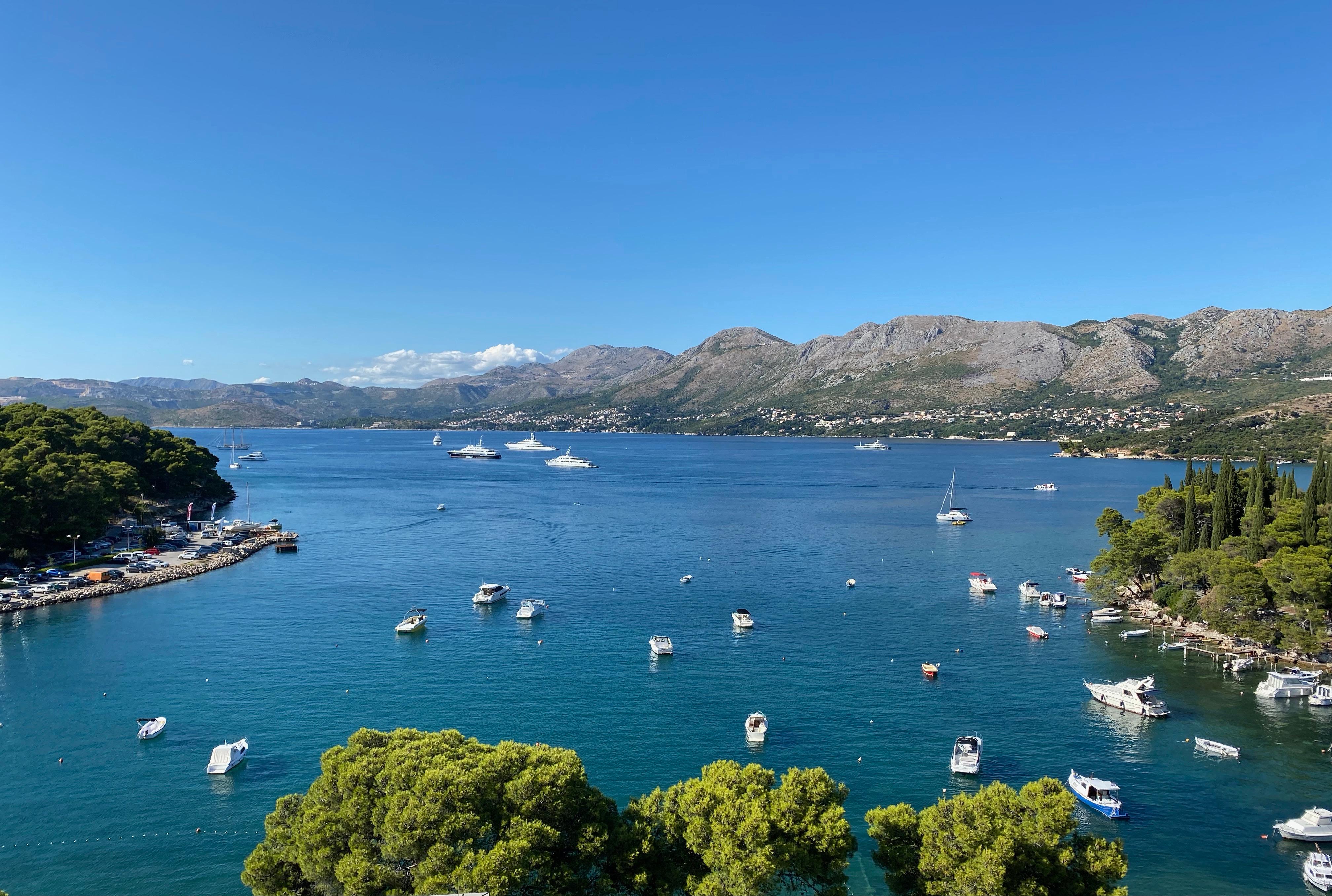 Comme une carte postale ! Vue de la chambre.