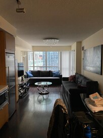 Living room and kitchen