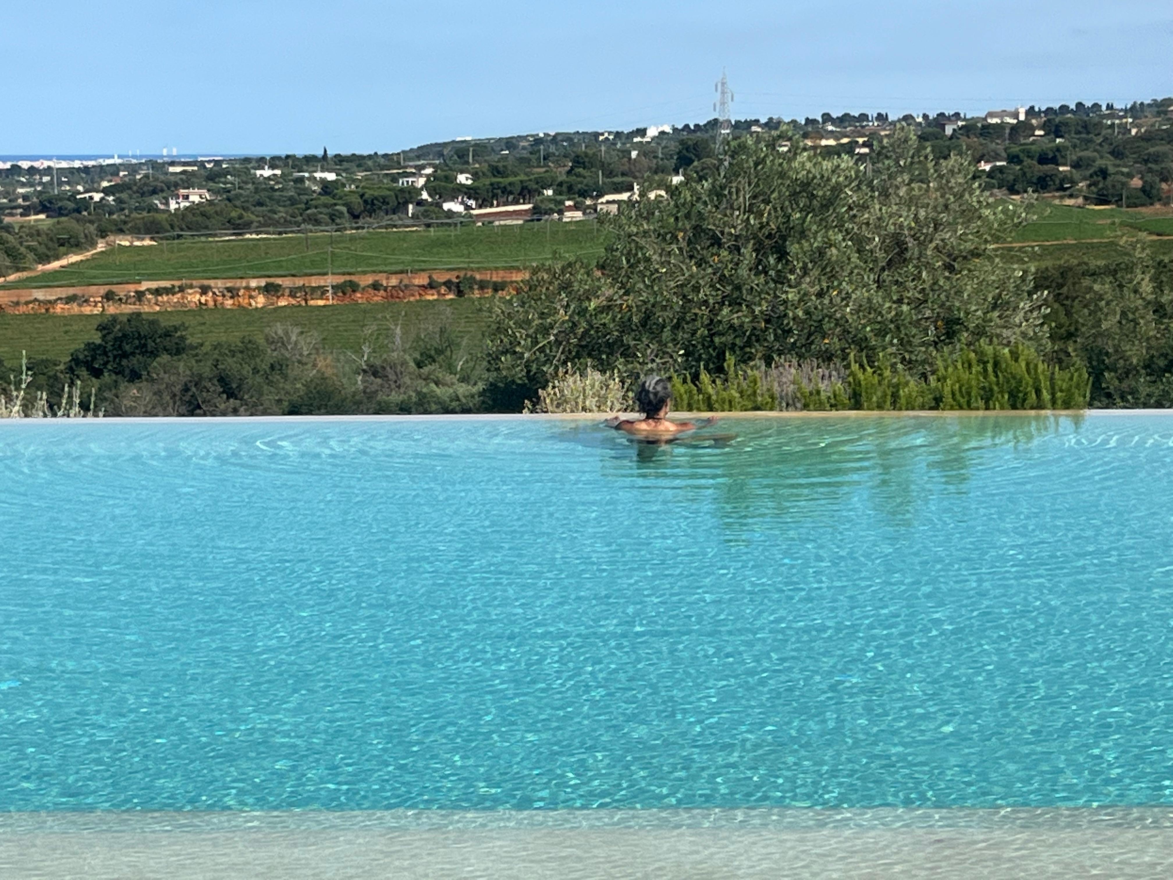 One of two amazing pools