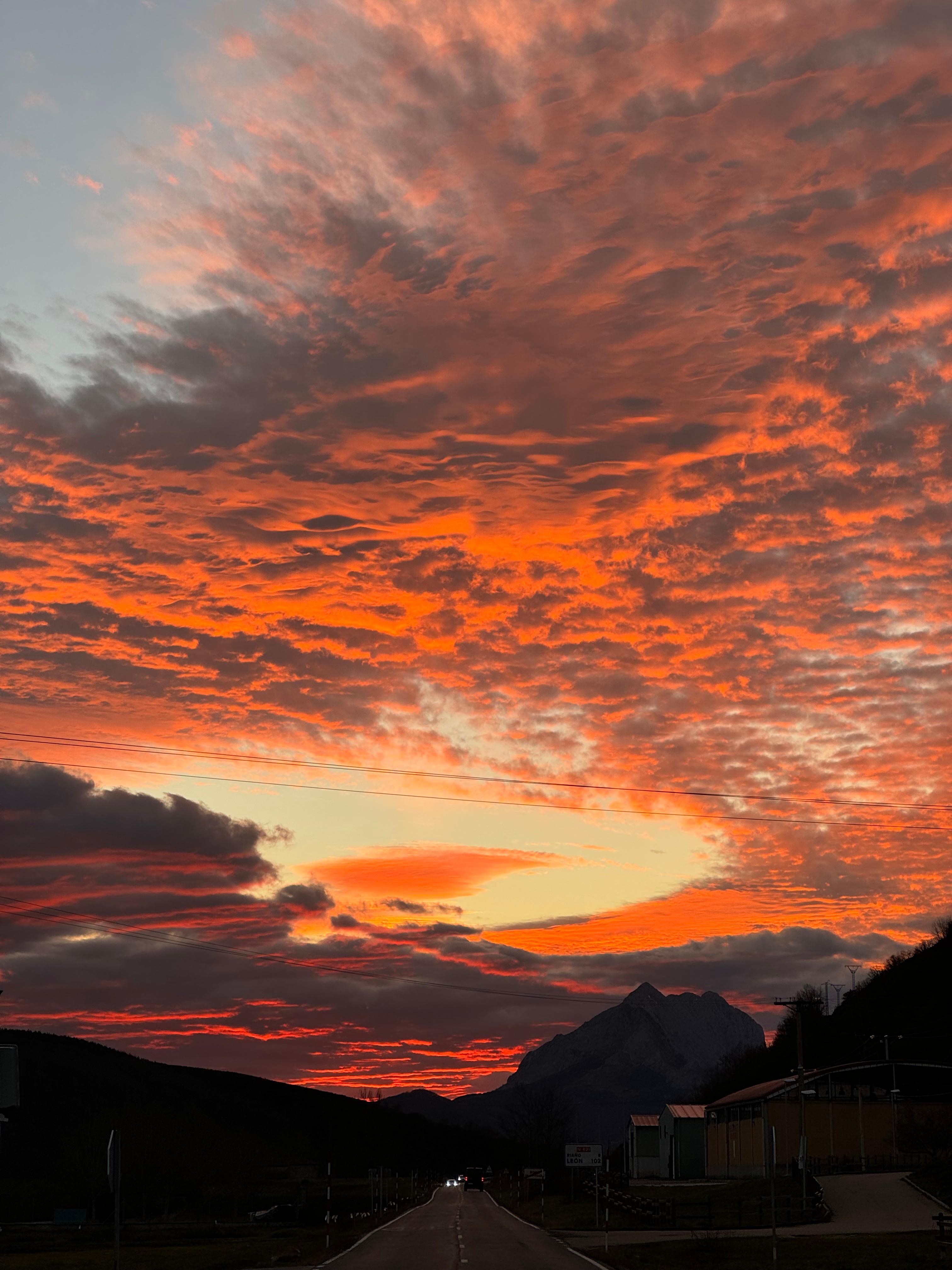 Atardecer desde el pueblo