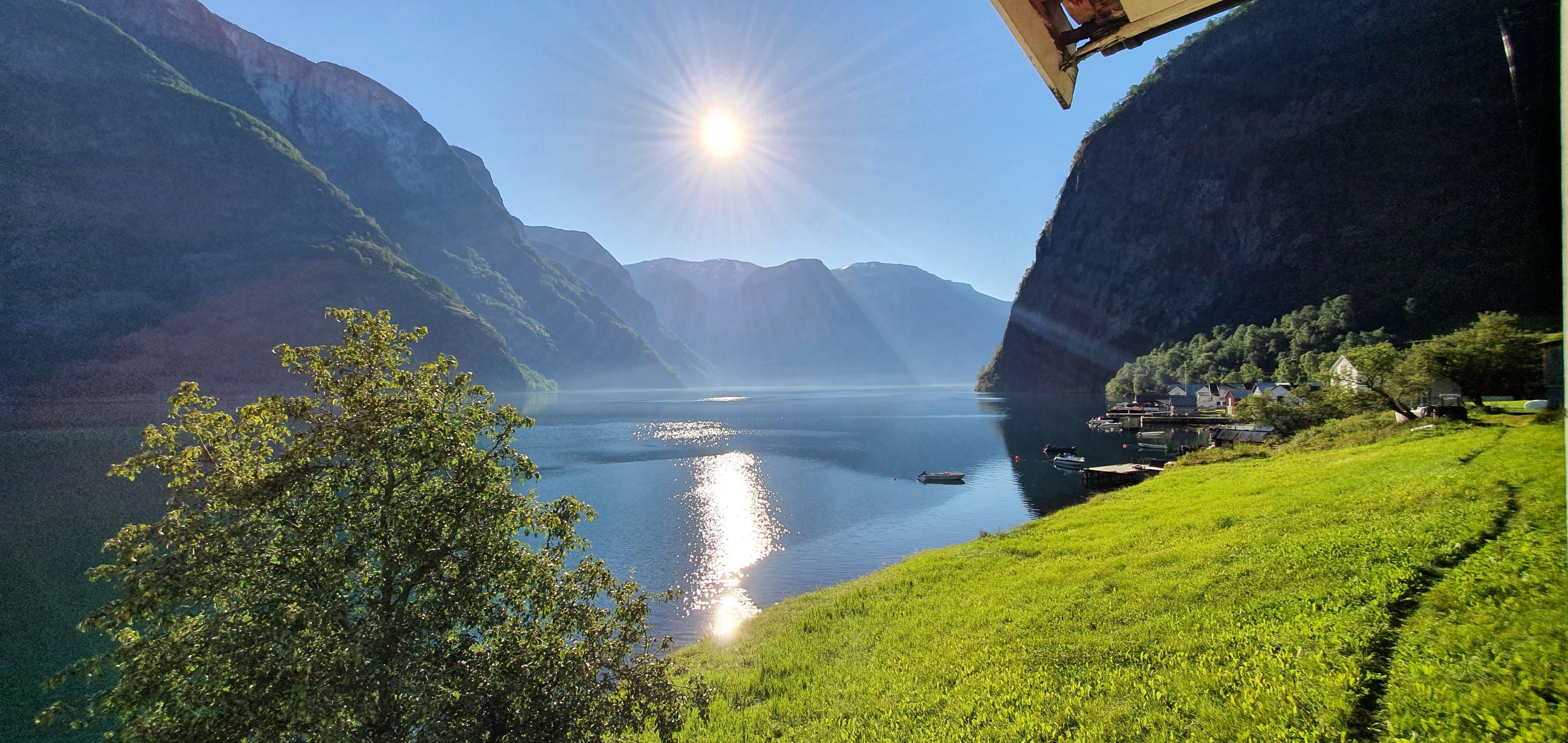 View from the terrace in the morning