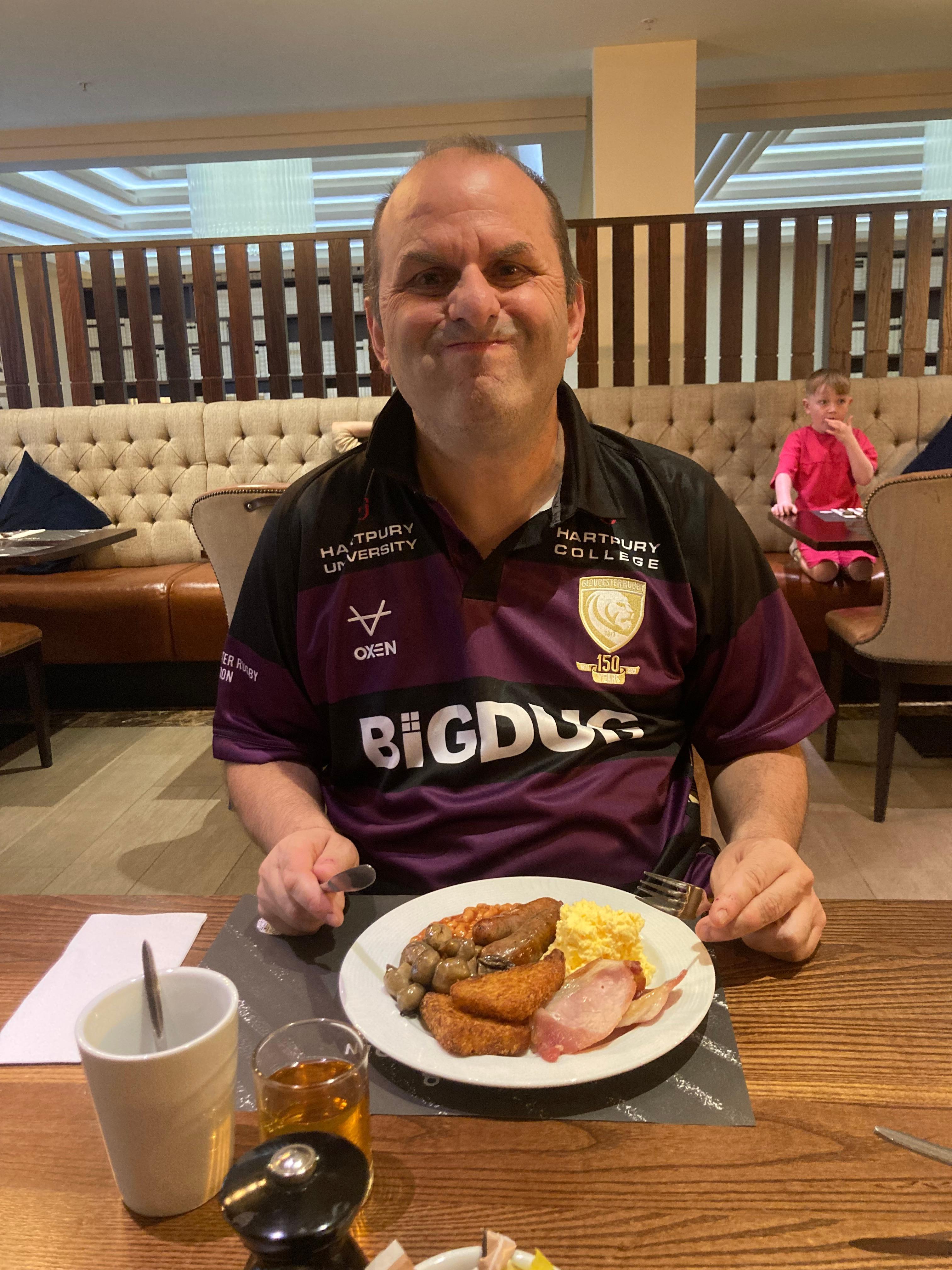 My son Pete loves his breakfasts 