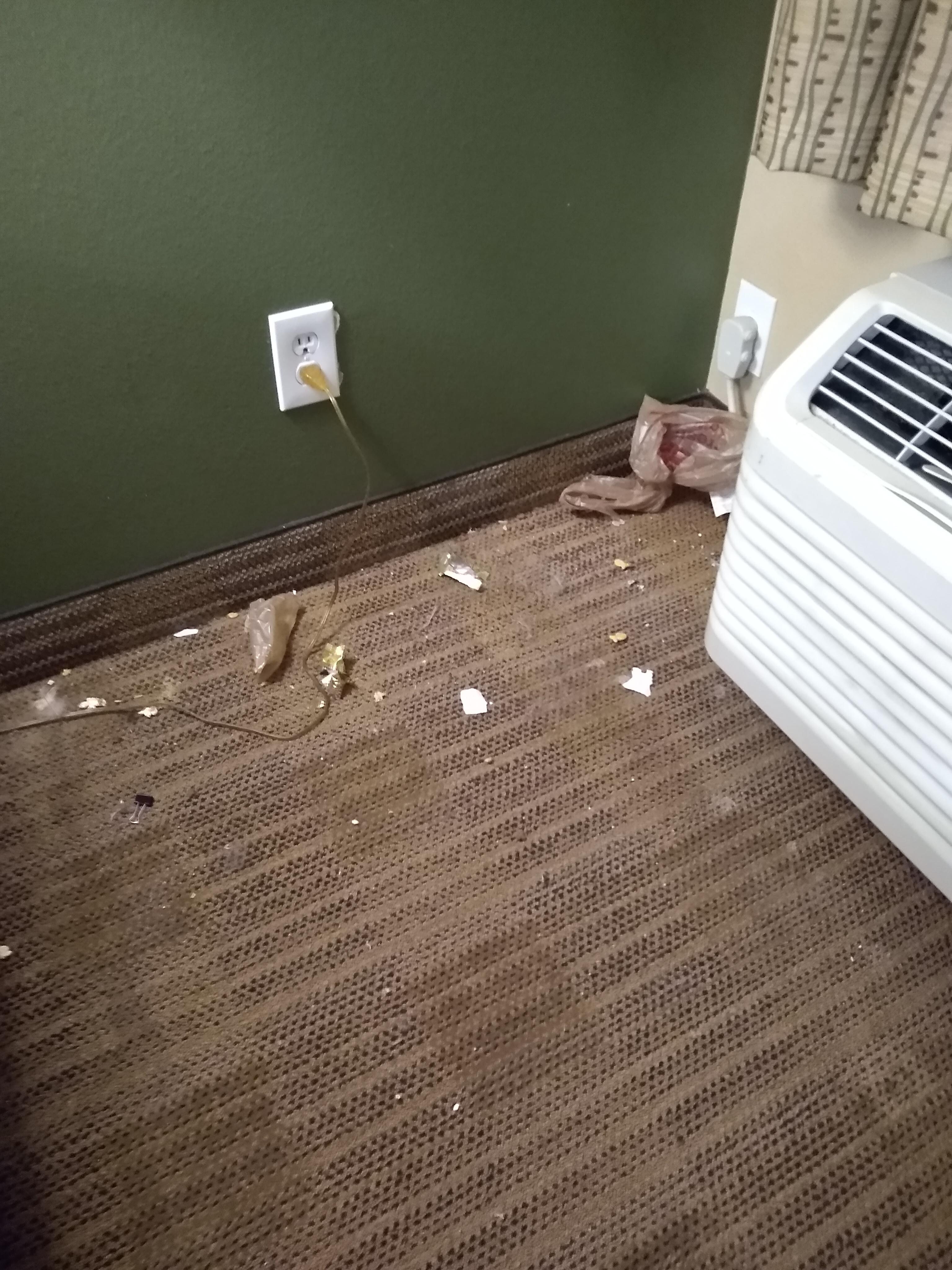 The floor before I Cleaned it