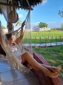 Área de descanso da Pousada Alles