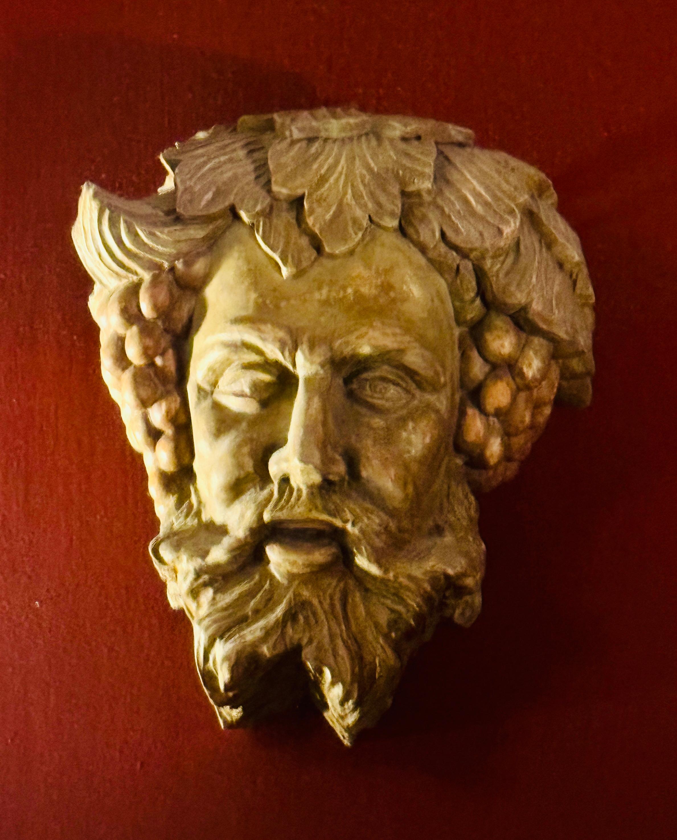 Reception Bust of Bacchus — Roman god of wine