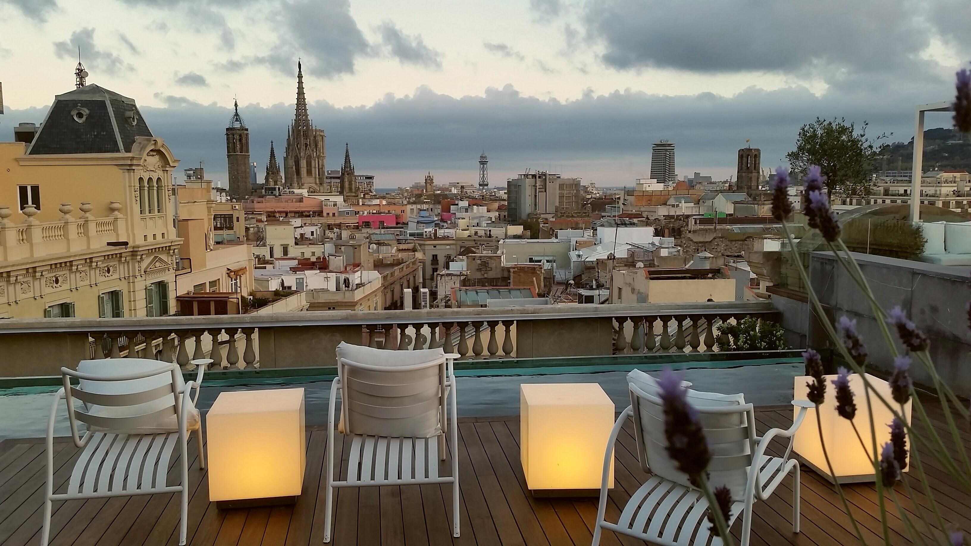 Hotel rooftop view