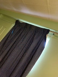 Broken curtain too small for window