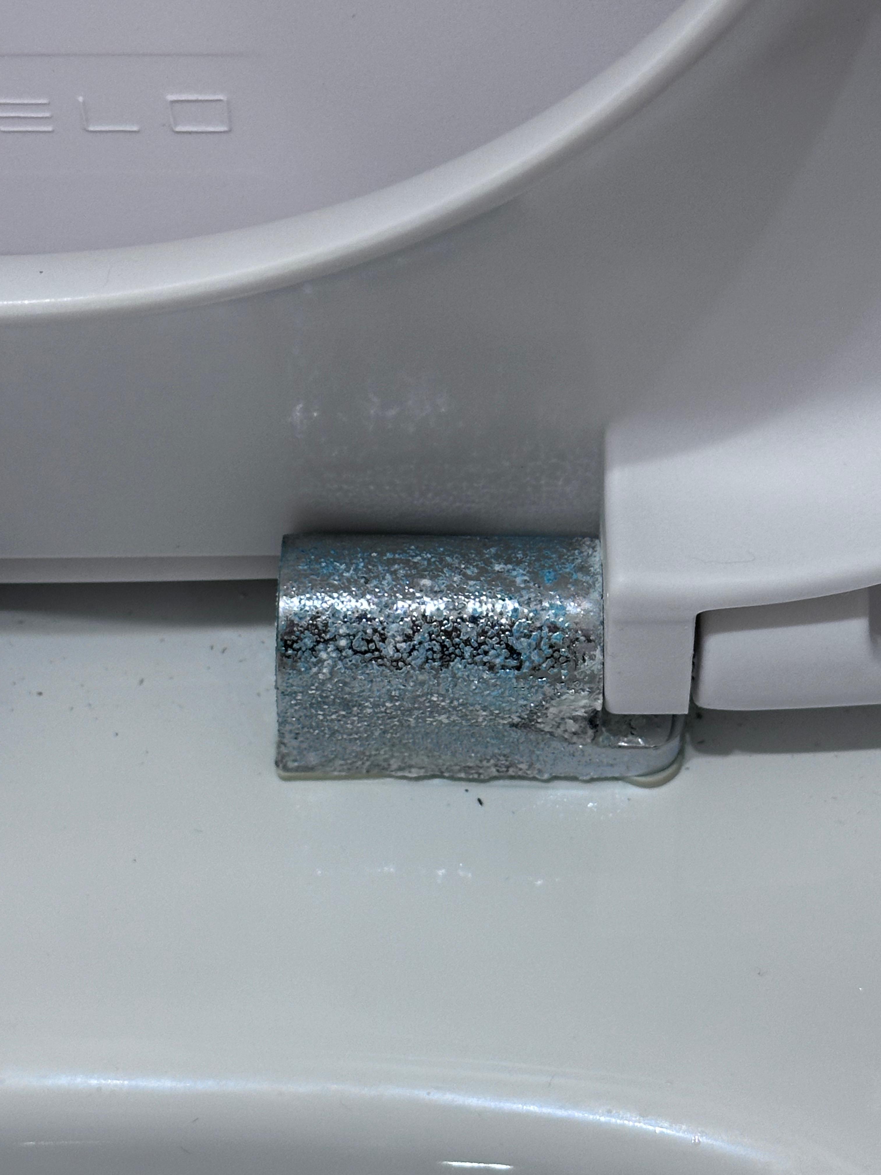 Corroded bathroom fixtures