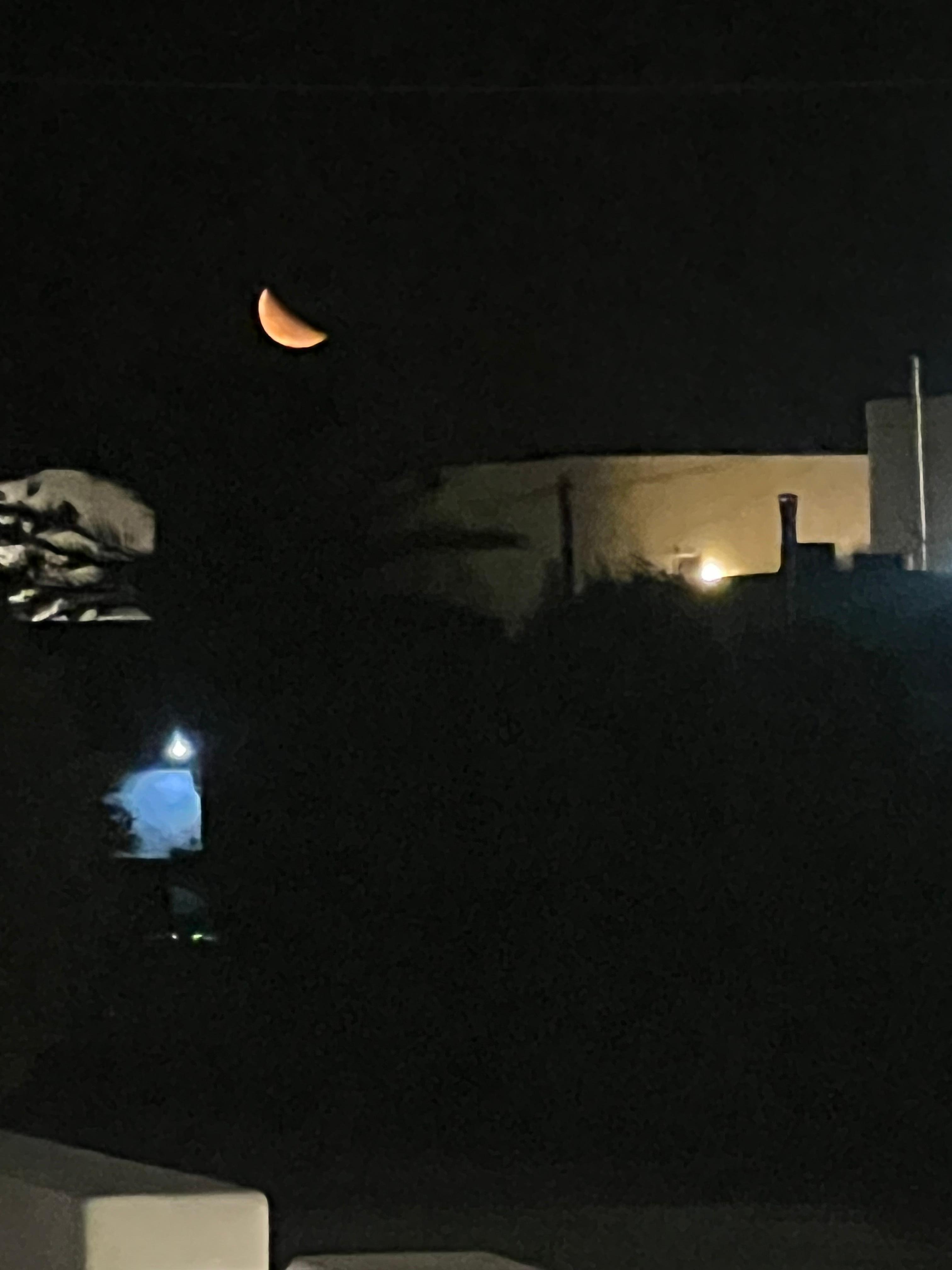 View of the moon from my patio!