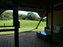 The veranda in our chalet