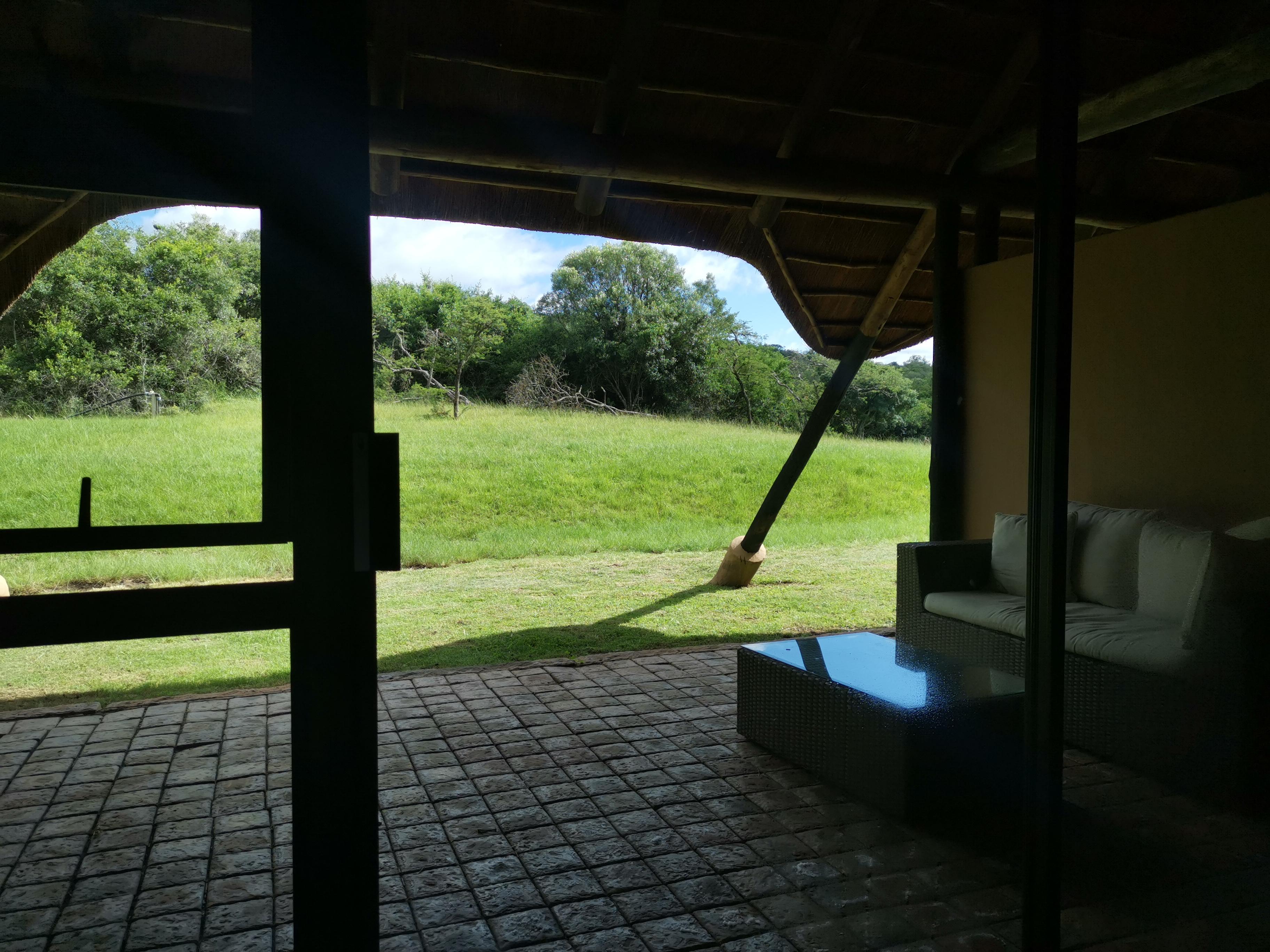 The veranda in our chalet 