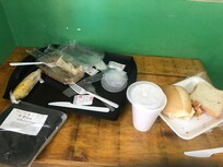 Aspecto do café, lamento não ter lembrando de tirar antes de tentar comer