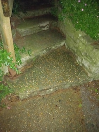 Steps in dark