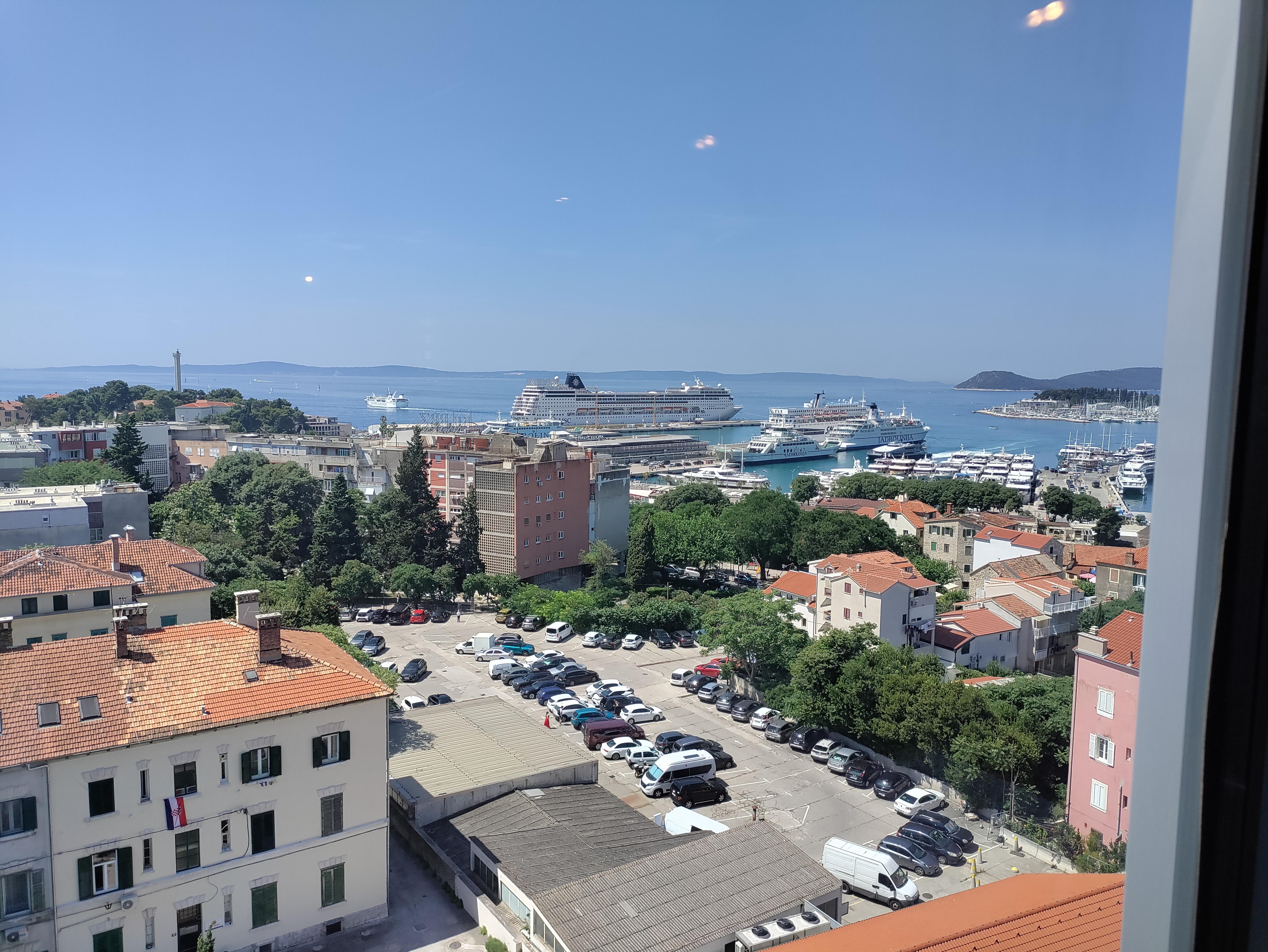 View from the reception/breakfast area.