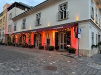 Front of the hotel.
