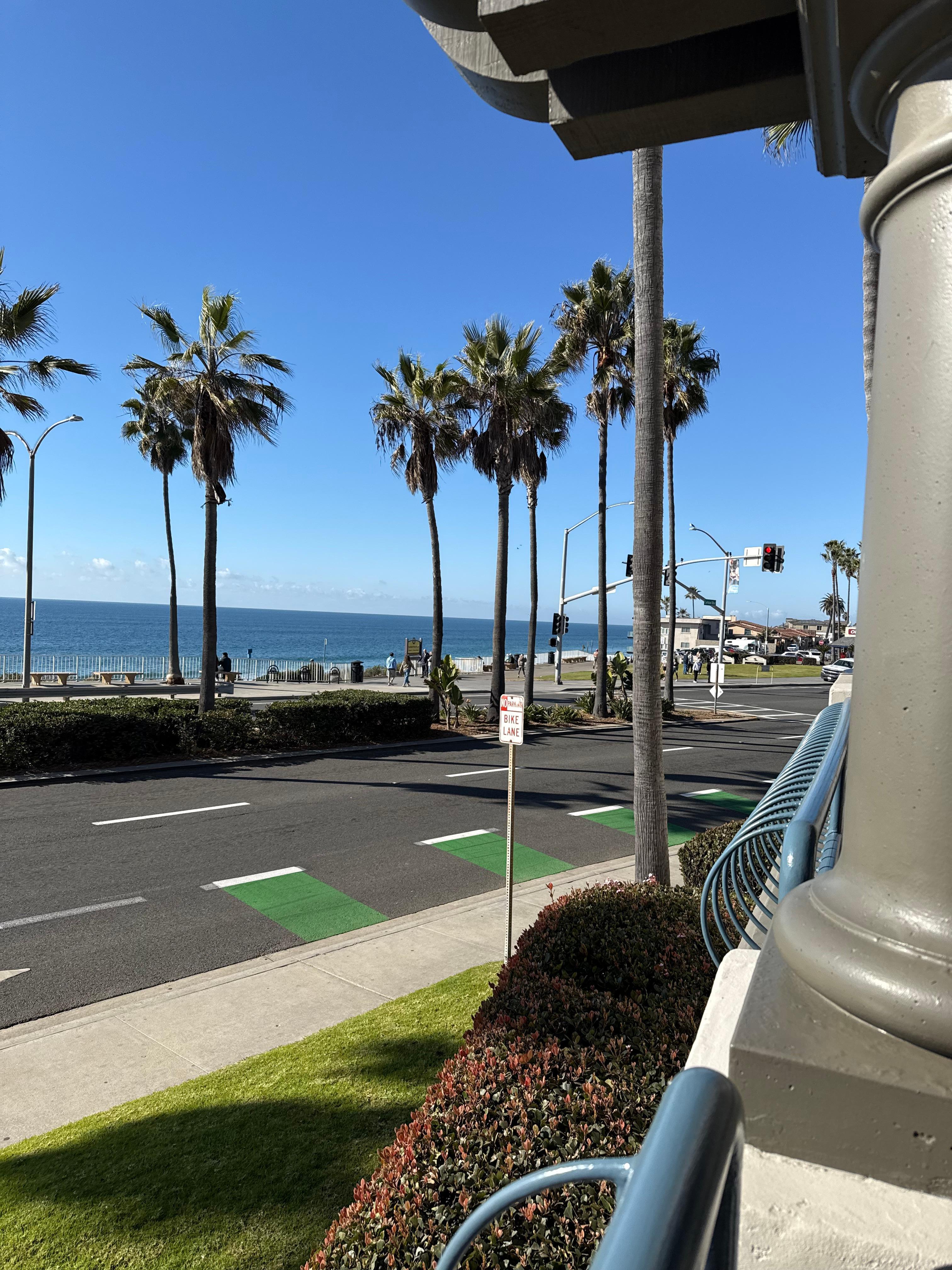 View from patio of room.