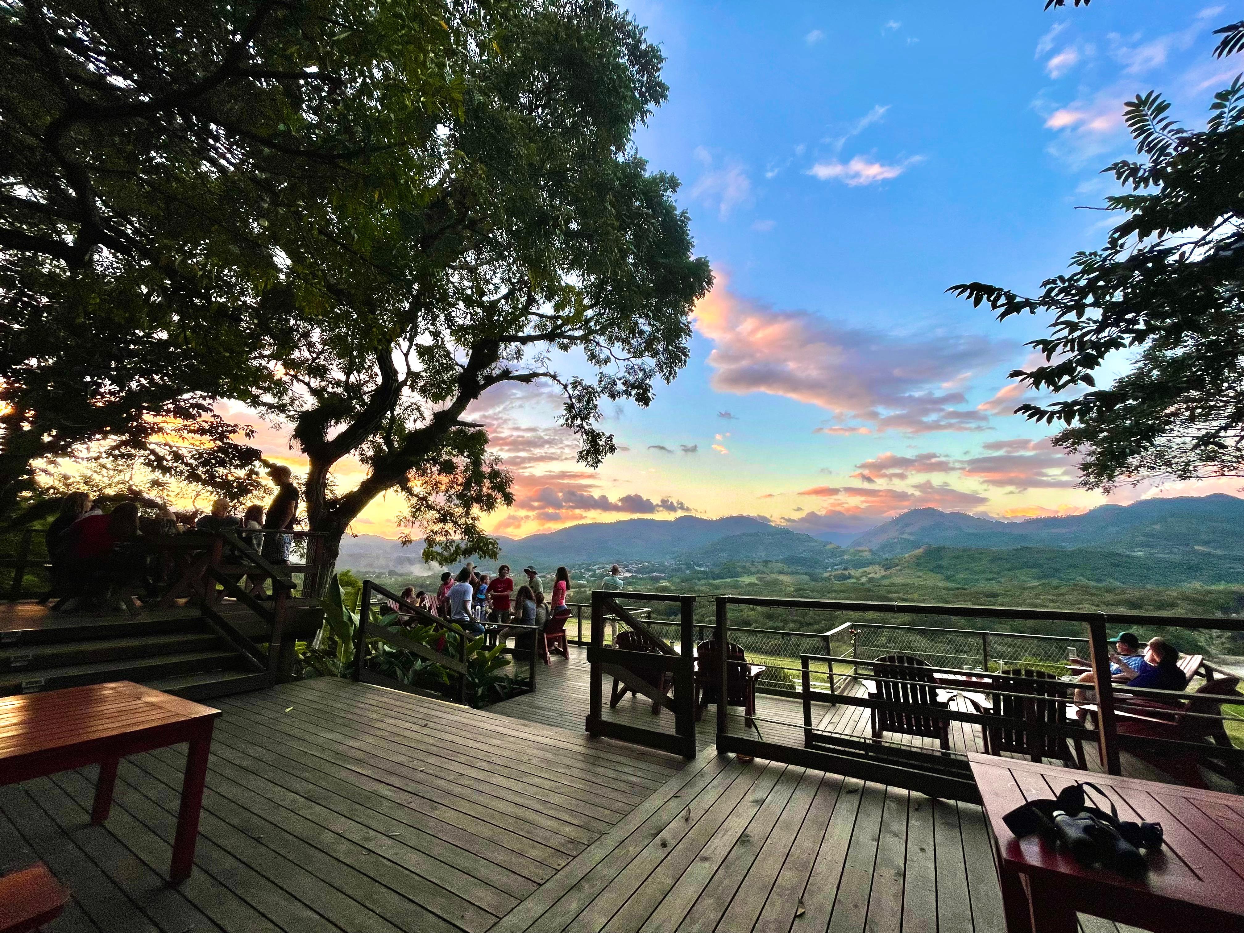 Sunset over the Copan valley