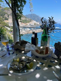 View from lunch restaurant - meal was spaghetti with clams (so yummy)