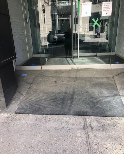 Dirty front entrance