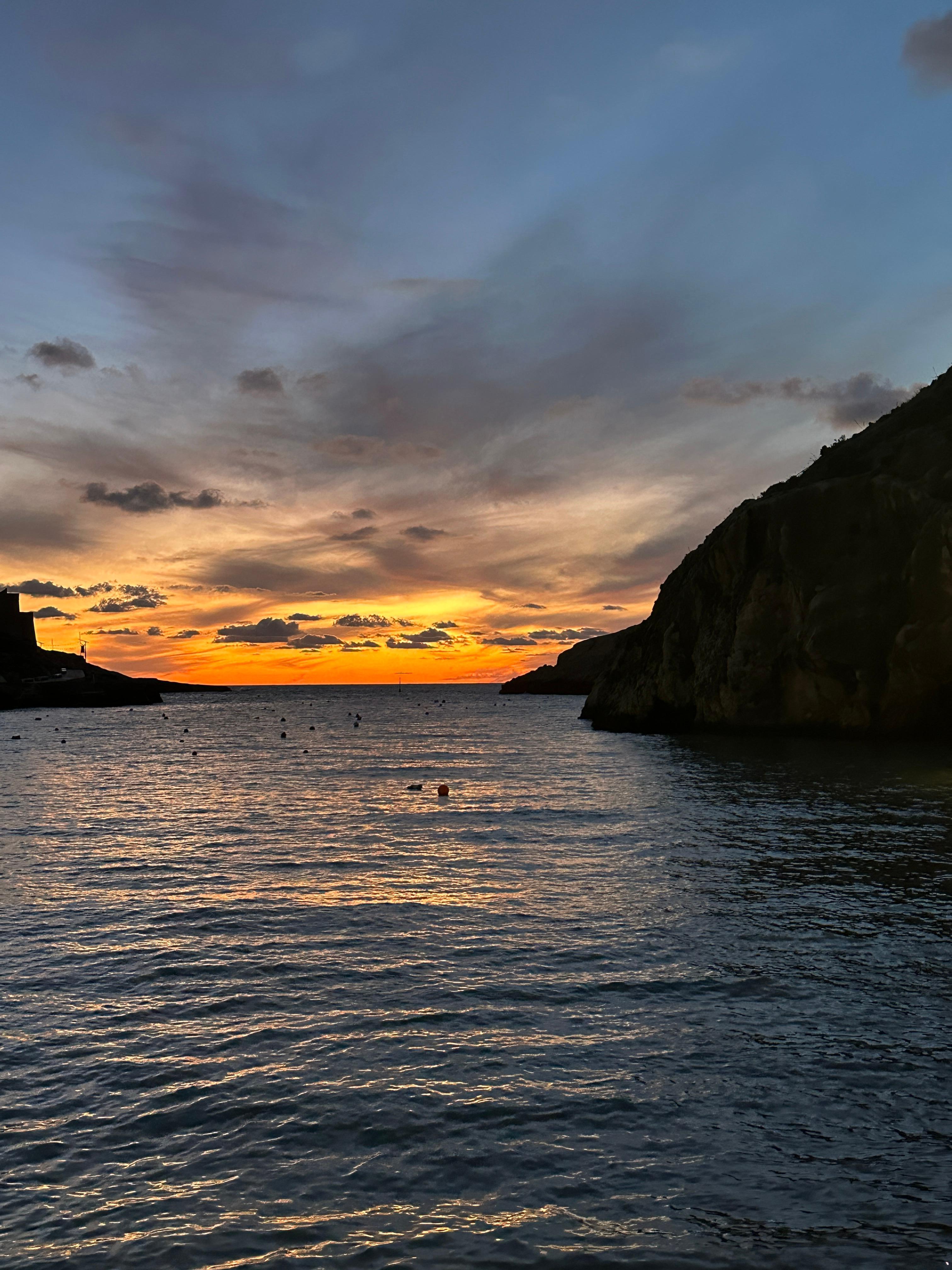 Sunset from beach 