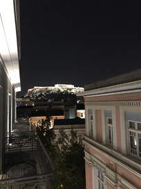 View of Acropolis from our balcony.