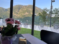 View from the restaurant table.