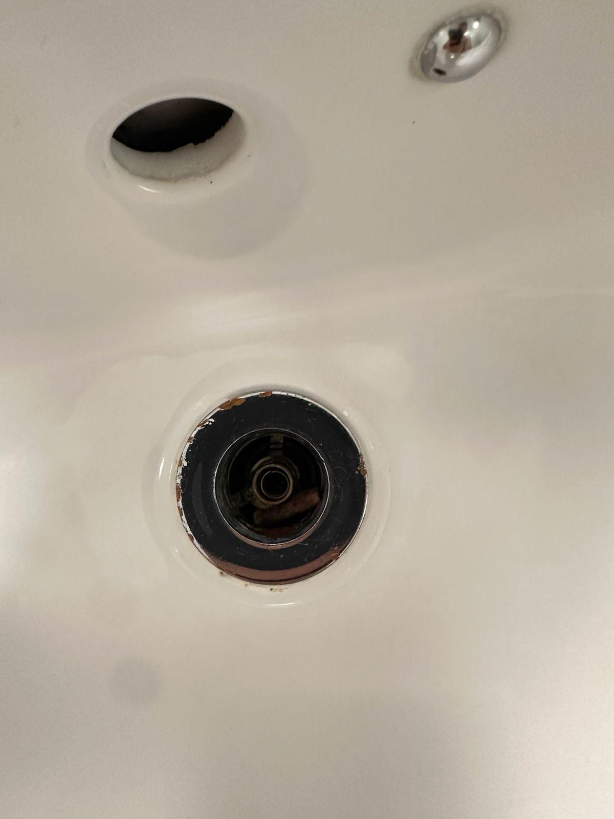 Rogue cigarette butt left in the plug hole