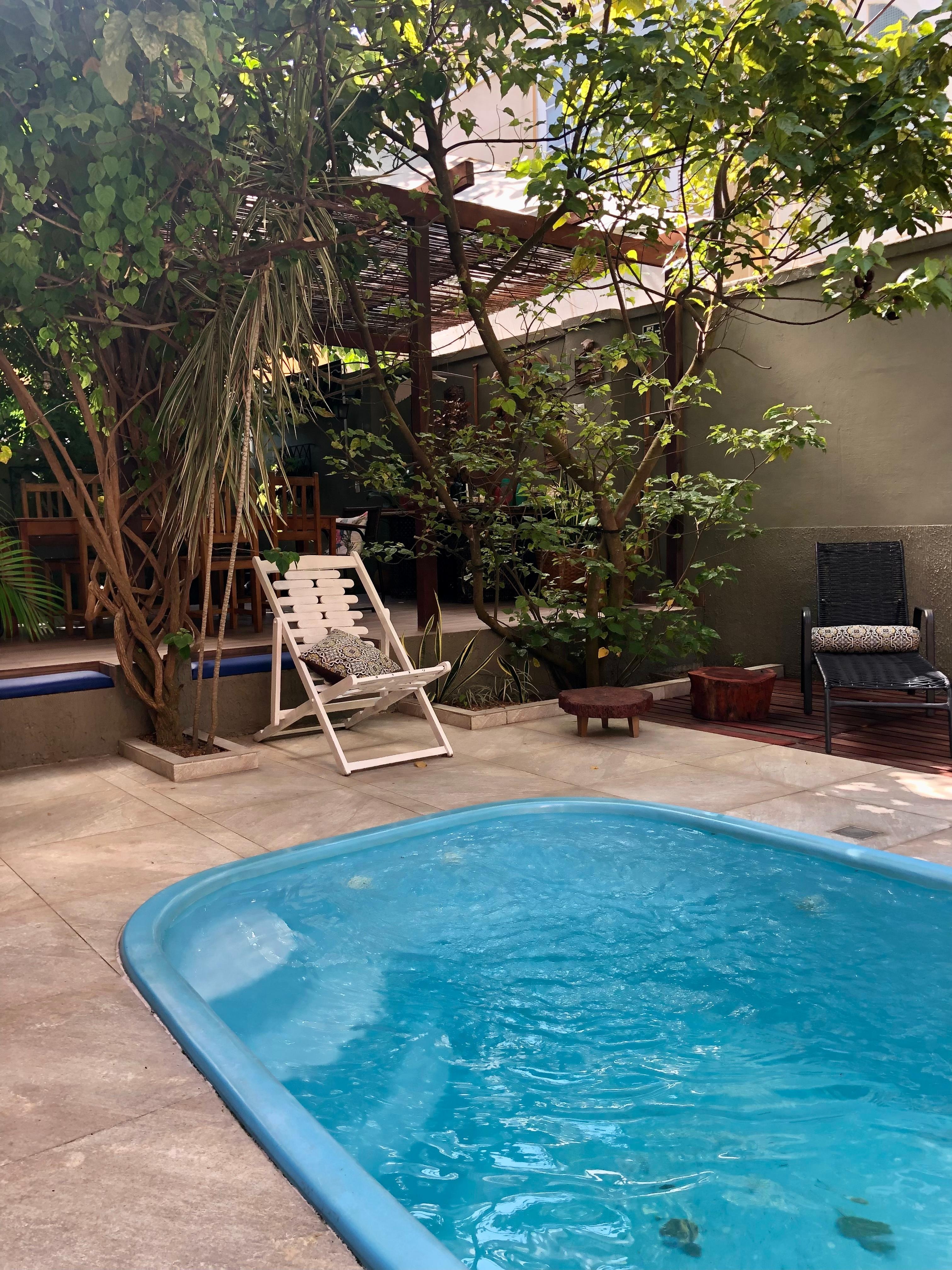Área da piscina