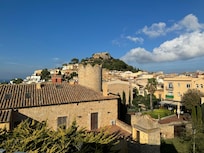 View of castle from terrace Alta House