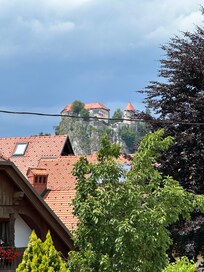 View to bled castle from shared balcony