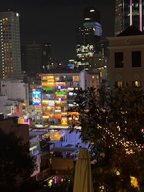 Vue depuis la terrasse de la piscine