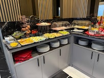 Breakfast selection with various Italy and vegan options