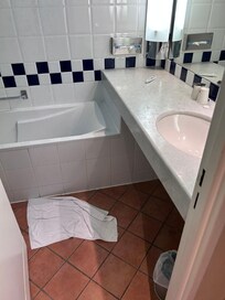 Checked into a room full of user towels. Manager (guy on shift) so Rude and even refused to give his name when asked.