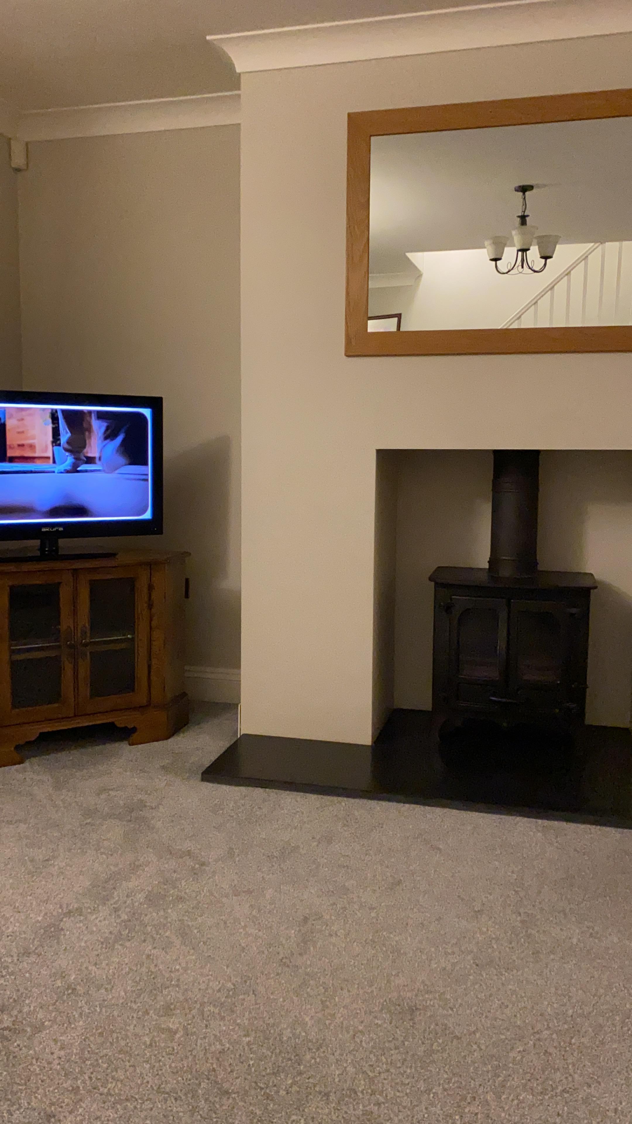 Front room wood burner