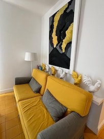 Bright yellow room