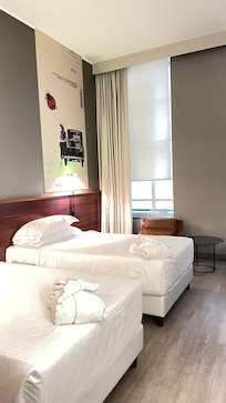 Room with a twin bed