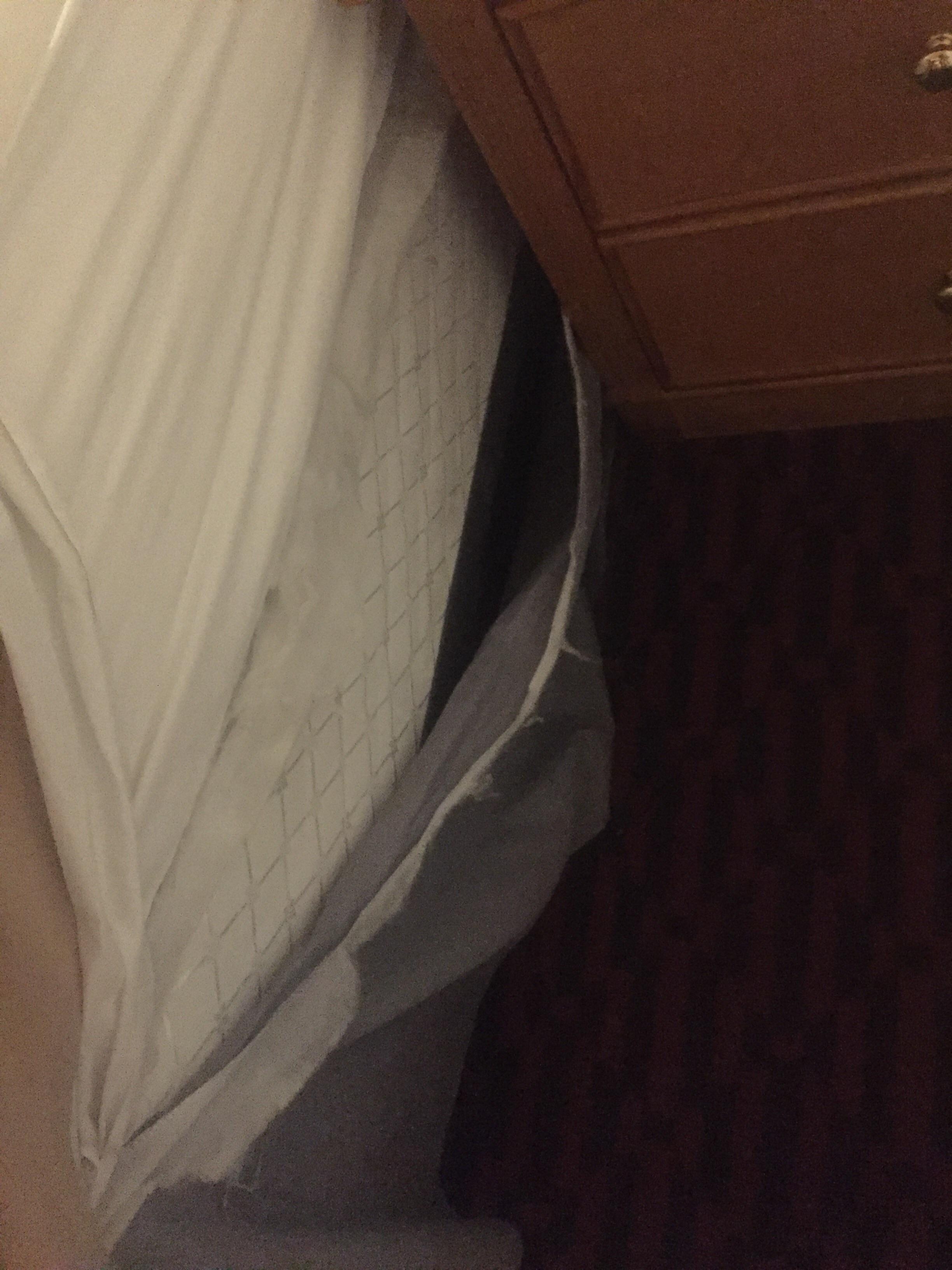 Ripped bed skirt 