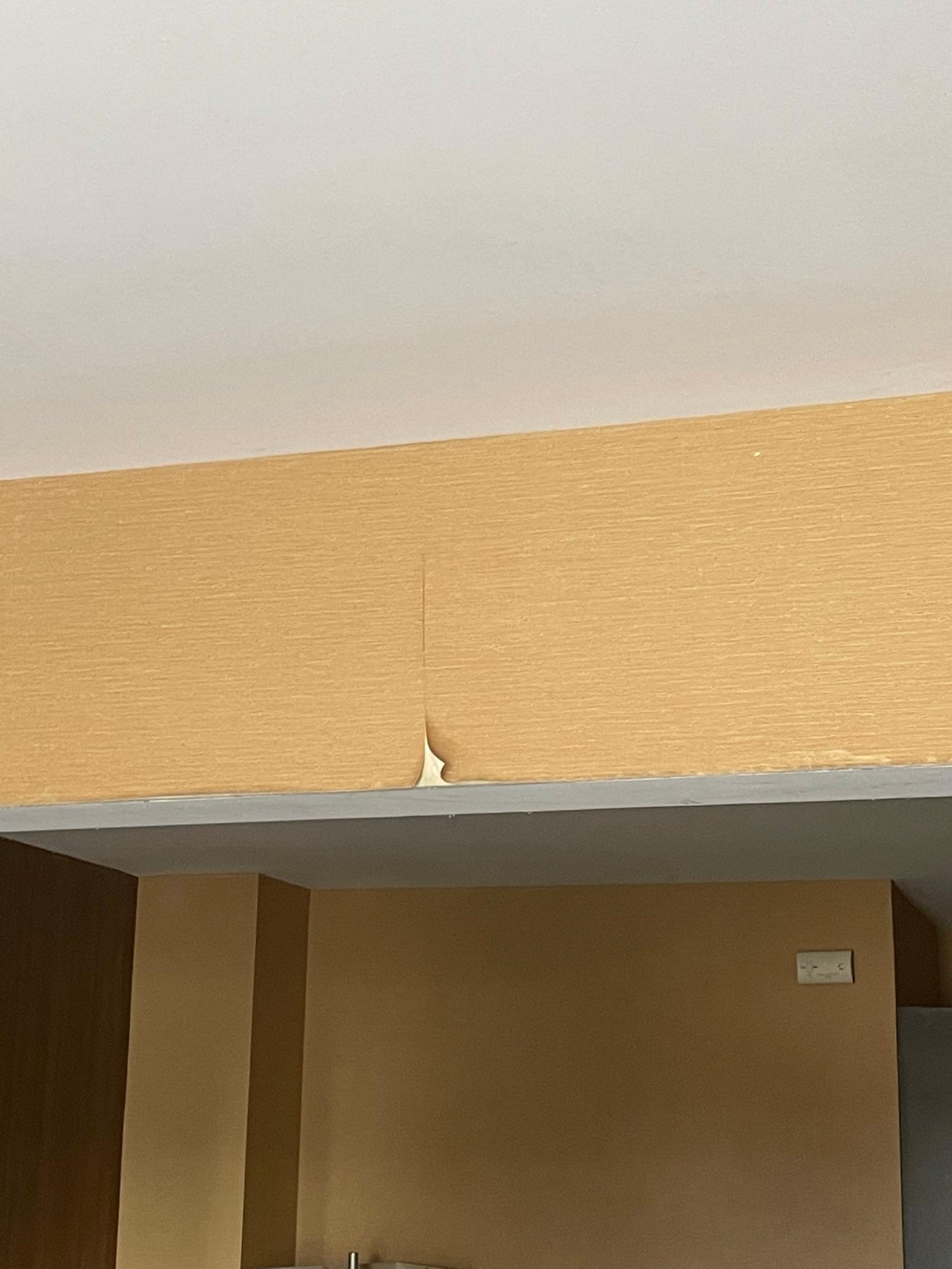 Peeling wall paper