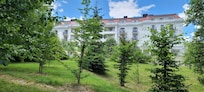 View of the hotel from the park