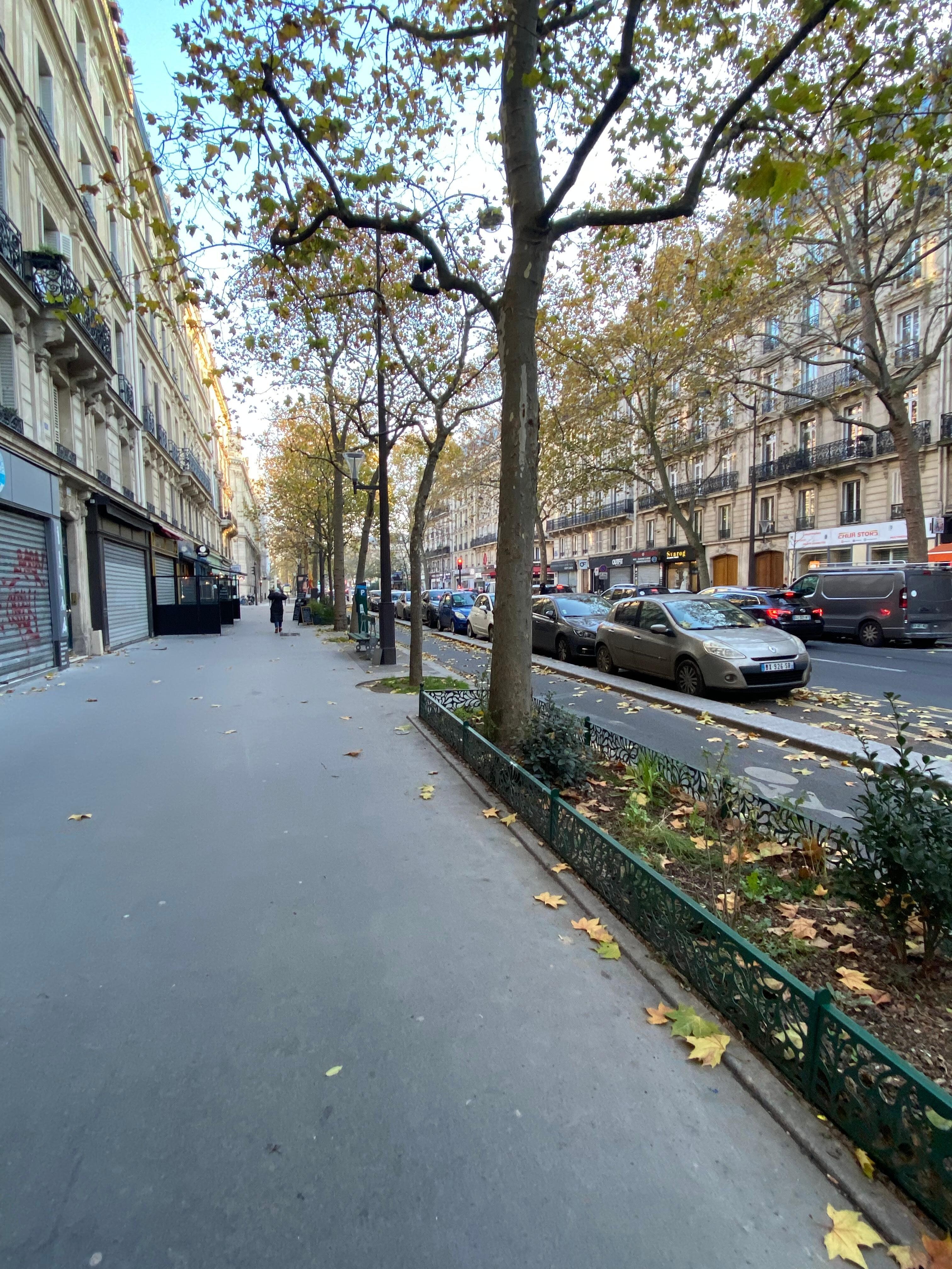 Right outside the hotel