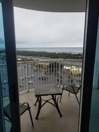 Ocean view from our 12th story balcony.