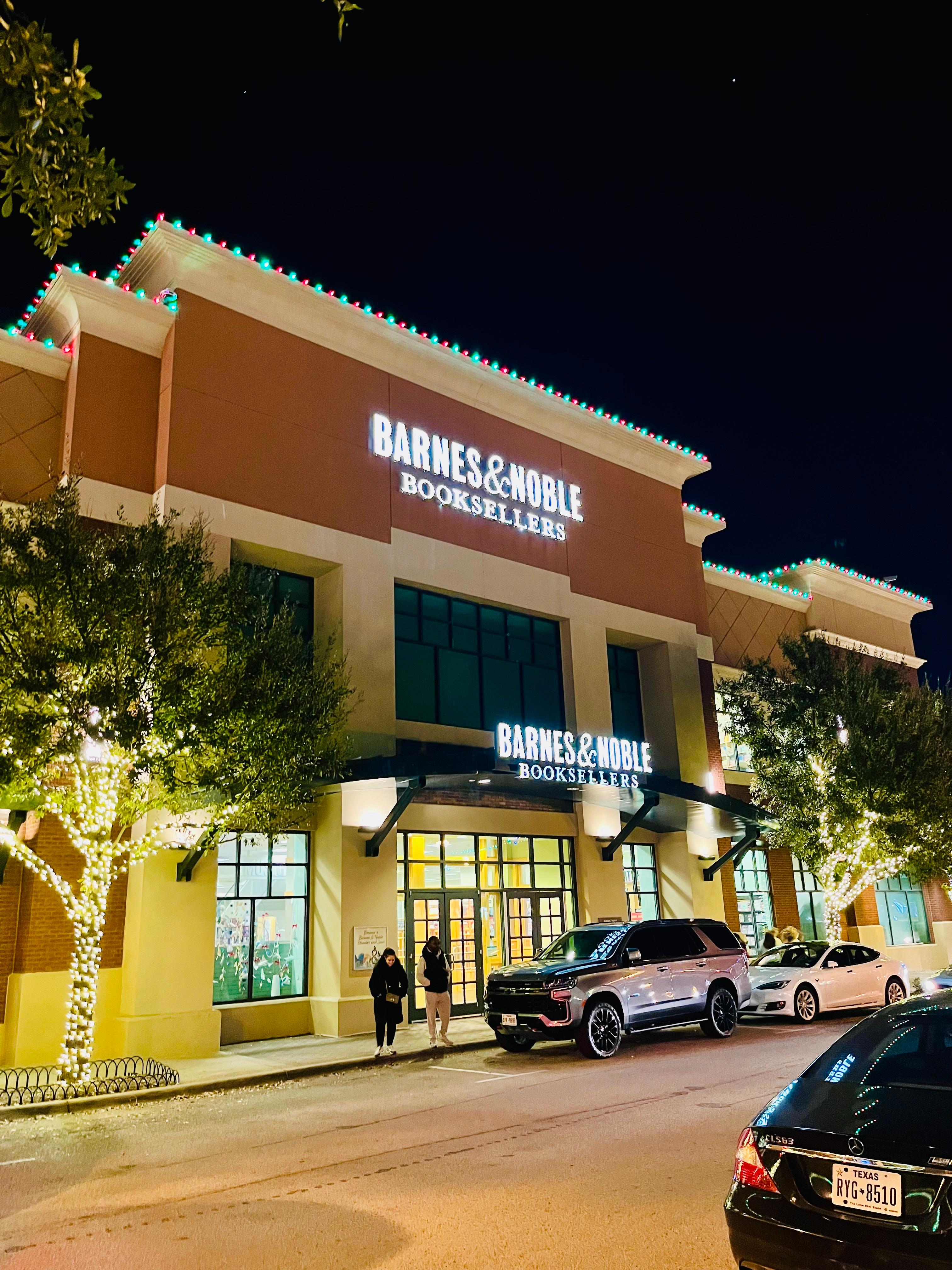 A two-story Barnes and Noble just a block away!