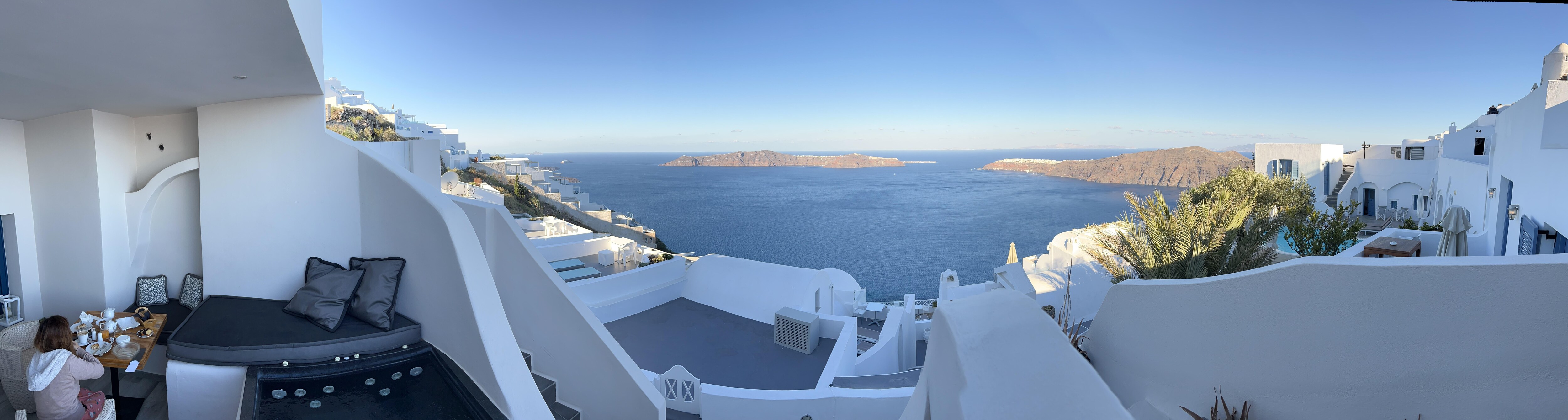 Panorama shot of our balcony