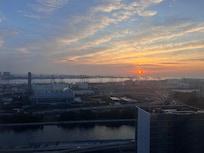 Sunrise view from the room