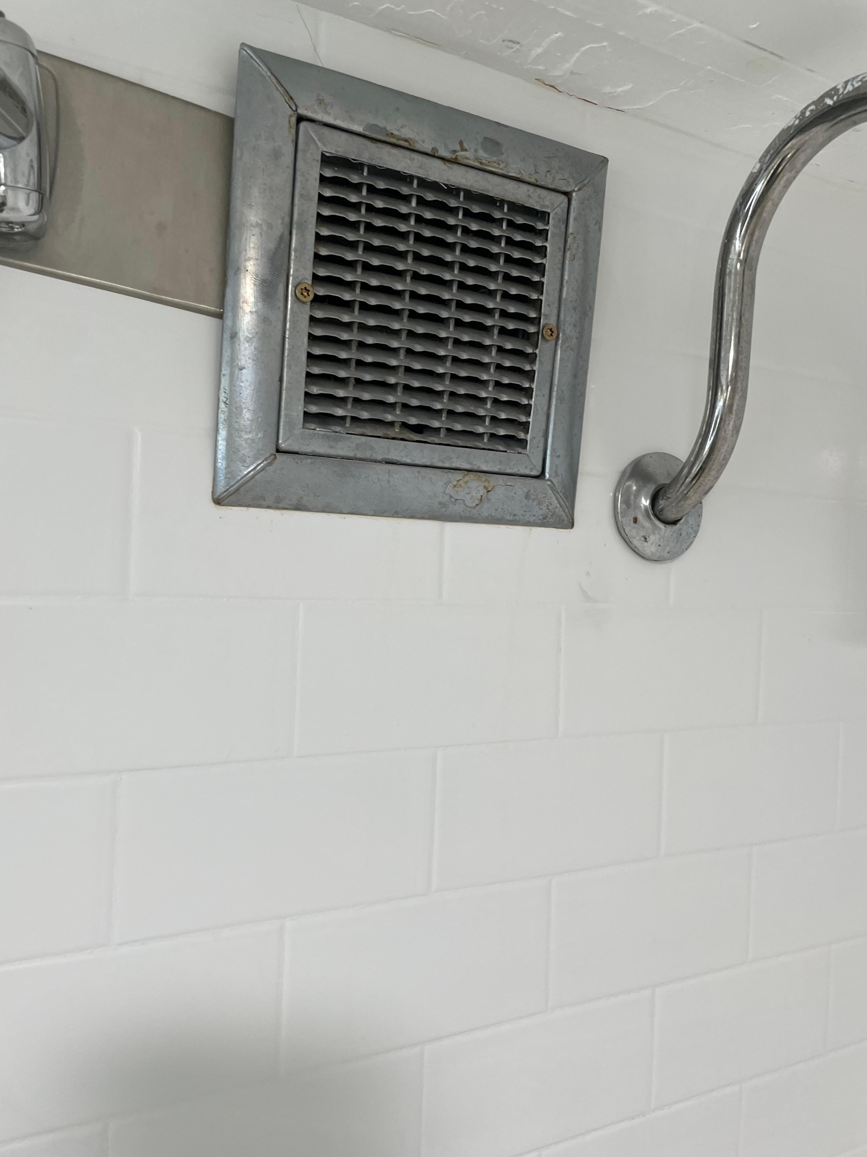 Rusted drain