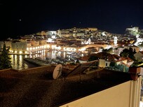 Old town at night