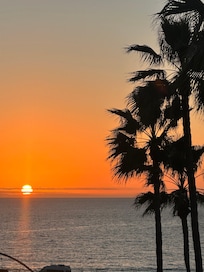 Beautiful sunset view from our room.